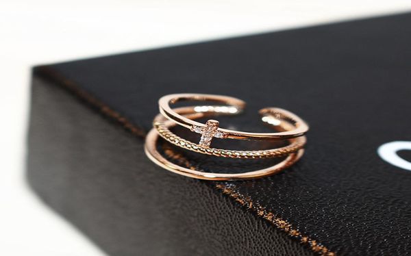 korean version of the trend punk threelayer zircon plated 18k gold female ring simple and exquisite female wild ring jewelry gift1415560, Silver
korean version of the trend punk threelayer zircon plated 18k gold female ring simple and exquisite female wild ring jewelry gift1415560, Silver