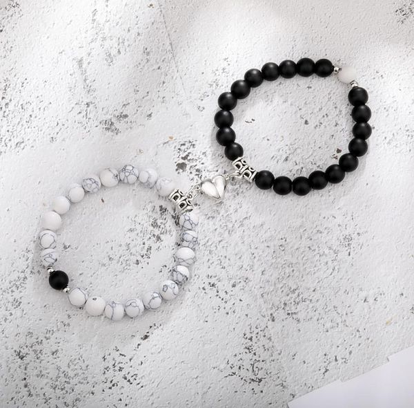 2pcsset magnetic distance bead bracelet couple minimalist heart lovers matching friendship bracelets for women8290652, Black
2pcsset magnetic distance bead bracelet couple minimalist heart lovers matching friendship bracelets for women8290652, Black