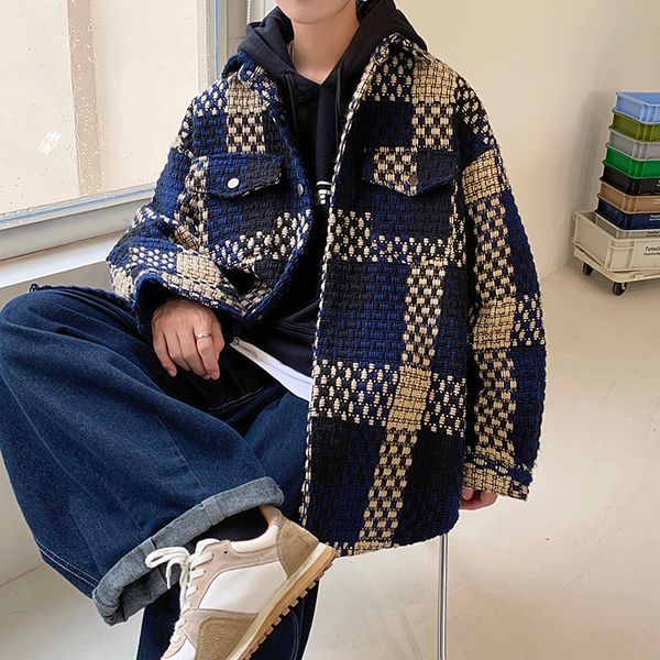 mens jackets autumn plaid jacket men fashion retro pocket casual streetwear korean loose lapel coat outerwear m2xl 230810, Black;brown
mens jackets autumn plaid jacket men fashion retro pocket casual streetwear korean loose lapel coat outerwear m2xl 230810, Black;brown