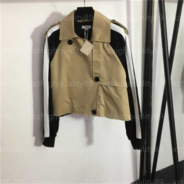 designer jackets for women designers womens trench coat webbing black and white colorblocking long sleeve lapel short windbreaker coats fall, Black;brown
designer jackets for women designers womens trench coat webbing black and white colorblocking long sleeve lapel short windbreaker coats fall, Black;brown