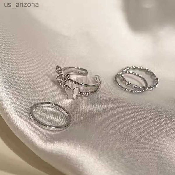 butterfly rings set aesthetic party jewelry for women girls new trends stainless steel fashion man finger ring couples gifts l230620, Silver
butterfly rings set aesthetic party jewelry for women girls new trends stainless steel fashion man finger ring couples gifts l230620, Silver