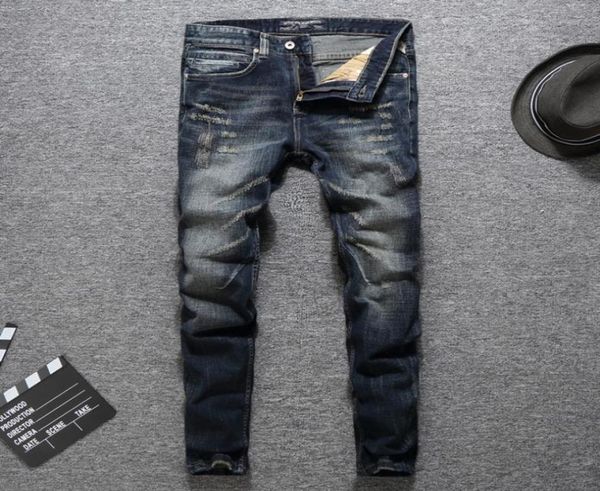 italian fashion designer men jeans classical brand jeans men slim fit dark color ripped homme biker4282636, Blue
italian fashion designer men jeans classical brand jeans men slim fit dark color ripped homme biker4282636, Blue