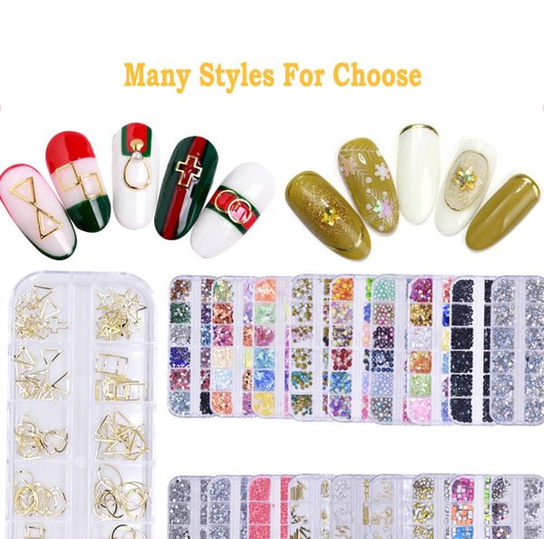 12 grids diy nail art gems acrylic crystal strass sequins rhinestone bead pearl spangles chips chrismas decoration ab studs glitte6383796, Silver;gold
12 grids diy nail art gems acrylic crystal strass sequins rhinestone bead pearl spangles chips chrismas decoration ab studs glitte6383796, Silver;gold