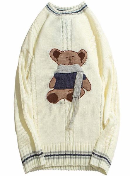 men hip hop knitted jumper sweaters 3d scarf bear streetwear harajuku autumn cotton fashion casual loose pullovers hipster men036231870, White;black
men hip hop knitted jumper sweaters 3d scarf bear streetwear harajuku autumn cotton fashion casual loose pullovers hipster men036231870, White;black