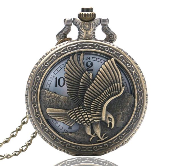 vivintage 3d flying eagle cover quartz pocket watch bronze hawk wing necklace chain clock souvenir gifts for men women6487217, Slivery;golden
vivintage 3d flying eagle cover quartz pocket watch bronze hawk wing necklace chain clock souvenir gifts for men women6487217, Slivery;golden