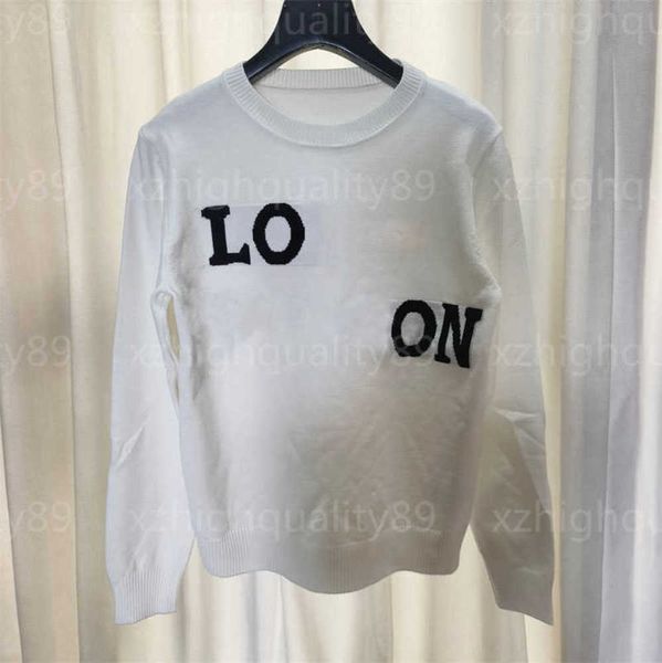 fall womens designer knit sweater pullover knitwear large-letter jacquard long sleeve round neck solid color pullovers knitwears designers, White;black
fall womens designer knit sweater pullover knitwear large-letter jacquard long sleeve round neck solid color pullovers knitwears designers, White;black