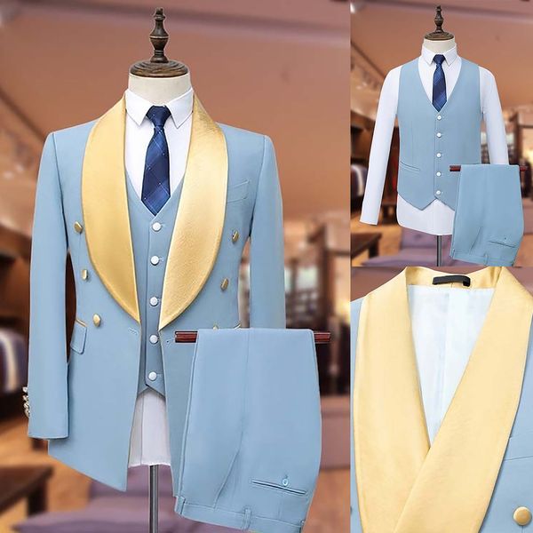 formal men wedding tuxedos shawl lapel groom wear slim fit jacket suits custom made prom party pants coat 2 pieces, Black;gray
formal men wedding tuxedos shawl lapel groom wear slim fit jacket suits custom made prom party pants coat 2 pieces, Black;gray