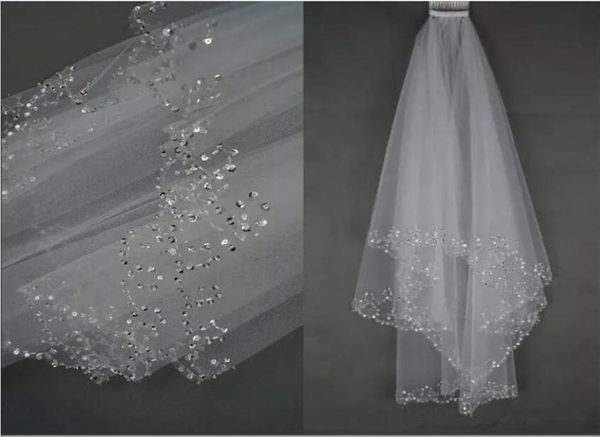 whiteivory wedding bridal veil two layer handmade sequins beaded edge bridal accessories hair veil with comb82631689835023, Black
whiteivory wedding bridal veil two layer handmade sequins beaded edge bridal accessories hair veil with comb82631689835023, Black