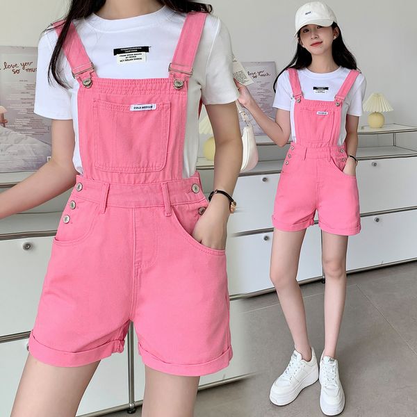 women's jumpsuits rompers pink short denim overalls women label short jumpsuit high waist casual playsuit washed salopette straps summe, Black;white
women's jumpsuits rompers pink short denim overalls women label short jumpsuit high waist casual playsuit washed salopette straps summe, Black;white