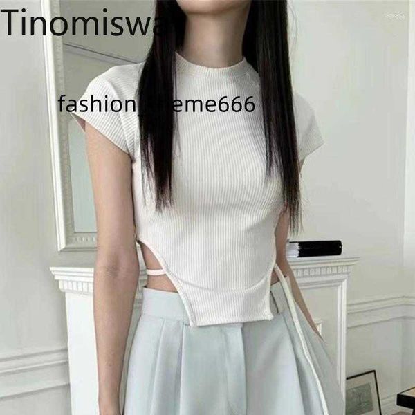 women's t shirts tinomiswa irregular shirt women o neck hollow out waist lace up pure color slim fit korean trendy fashion short tshirt, White
women's t shirts tinomiswa irregular shirt women o neck hollow out waist lace up pure color slim fit korean trendy fashion short tshirt, White