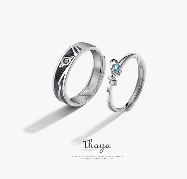 thaya women rings jewelry 3d texture rings blue planet couple 925 sterling silver rings for women engagement gift 2010066428832, Golden;silver
thaya women rings jewelry 3d texture rings blue planet couple 925 sterling silver rings for women engagement gift 2010066428832, Golden;silver