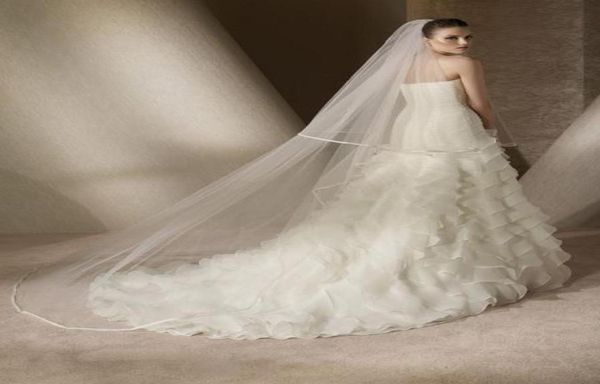 new vintage two layers ribbon edge with comb lvory white wedding veil cathedral bridal veils 3m length8961369, Black
new vintage two layers ribbon edge with comb lvory white wedding veil cathedral bridal veils 3m length8961369, Black