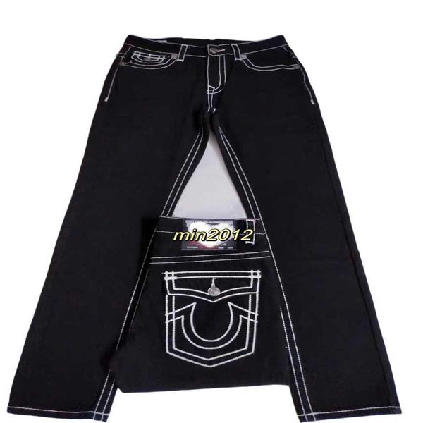 trendy true men's jeans big buddha religion large thick thread loose straight leg casual pants, Blue
trendy true men's jeans big buddha religion large thick thread loose straight leg casual pants, Blue
