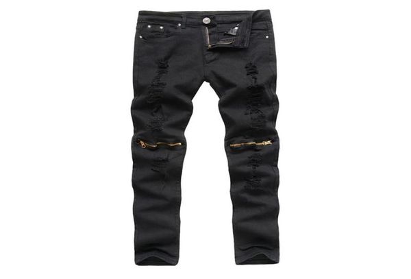 men ripped knee hole zipper jeans fashionable spring summer casual slim stretchy elastic slim worn hole long pants male trousers8858952, Black
men ripped knee hole zipper jeans fashionable spring summer casual slim stretchy elastic slim worn hole long pants male trousers8858952, Black