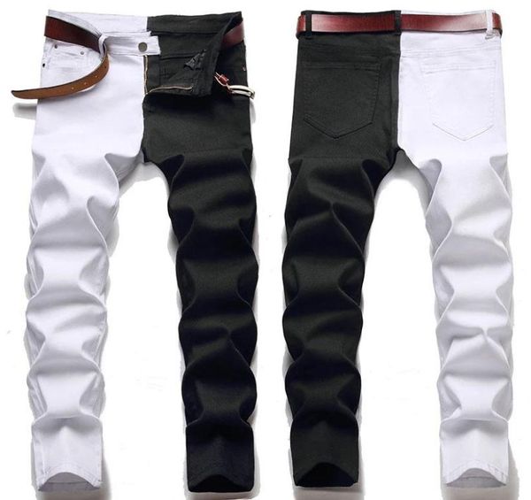 men039s jeans male american styles fashion stitching slim twocolor white and black trend stretch trousers denim pants2772765, Blue
men039s jeans male american styles fashion stitching slim twocolor white and black trend stretch trousers denim pants2772765, Blue