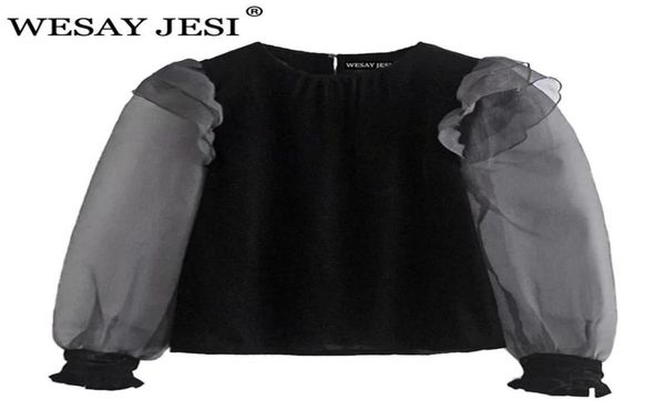 vintage velvet ruffle shirt women transparent organza long puff sleeve blouse female fashion back opening black women039s b3119768, White
vintage velvet ruffle shirt women transparent organza long puff sleeve blouse female fashion back opening black women039s b3119768, White