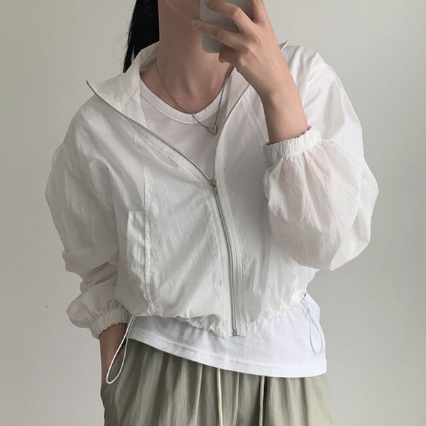 women's jackets wdmsna short jacket for women korean autumn minimalist zippered drawstring slim waist loose casual long sleeve coat 230, Black;brown
women's jackets wdmsna short jacket for women korean autumn minimalist zippered drawstring slim waist loose casual long sleeve coat 230, Black;brown