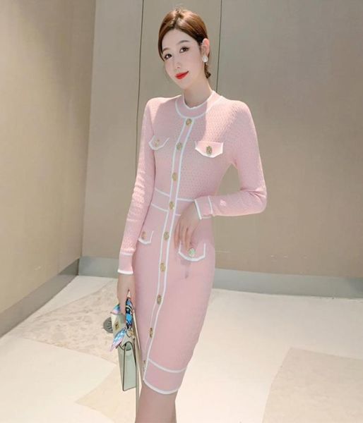 2022 new spring fashion women039s oneck long sleeve color block single breasted knitted bodycon tunic pencil sweater dress sml6840448, Black;gray 
2022 new spring fashion women039s oneck long sleeve color block single breasted knitted bodycon tunic pencil sweater dress sml6840448, Black;gray