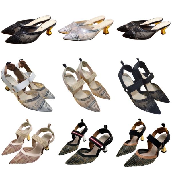 sandals letter brand high heels summer women's designer shoes luxury mesh party shoes pointed toe dress shoes shining diamond straps bu, Black
sandals letter brand high heels summer women's designer shoes luxury mesh party shoes pointed toe dress shoes shining diamond straps bu, Black