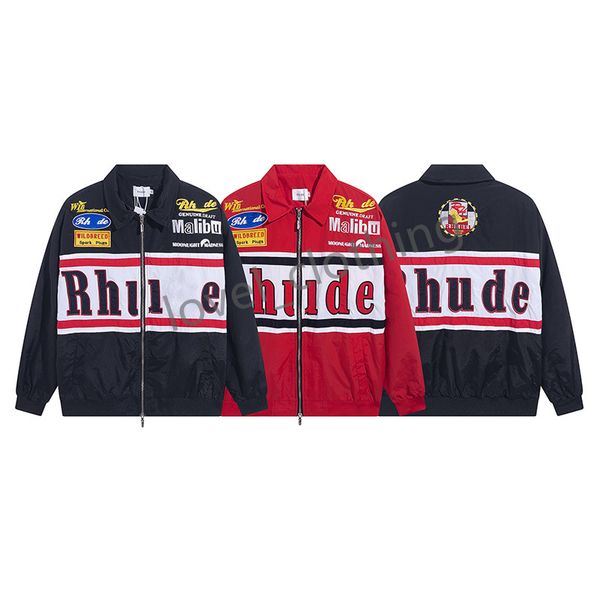 designer jackets rhude mens fashion spring autumn coat long sleeves letters print high street luxurys women embroidered badgeleisure size s, Black;brown
designer jackets rhude mens fashion spring autumn coat long sleeves letters print high street luxurys women embroidered badgeleisure size s, Black;brown