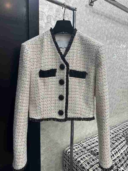 women's jackets designer 2023 early autumn new small fragrance contrast v-neck versatile rough tweed short cardigan coat women zufj, Black;brown
women's jackets designer 2023 early autumn new small fragrance contrast v-neck versatile rough tweed short cardigan coat women zufj, Black;brown
