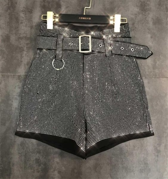 deat spring black diamond women shorts with belt high waist rhing bottom mg799 2107095674422, White;black
deat spring black diamond women shorts with belt high waist rhing bottom mg799 2107095674422, White;black