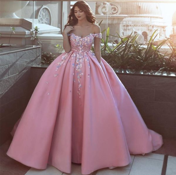 off shoulder pink formal evening gowns 2019 princess 3d handmade flowers satin prom ball party dresses women celebrity red carpet 2464248, Black;red
off shoulder pink formal evening gowns 2019 princess 3d handmade flowers satin prom ball party dresses women celebrity red carpet 2464248, Black;red