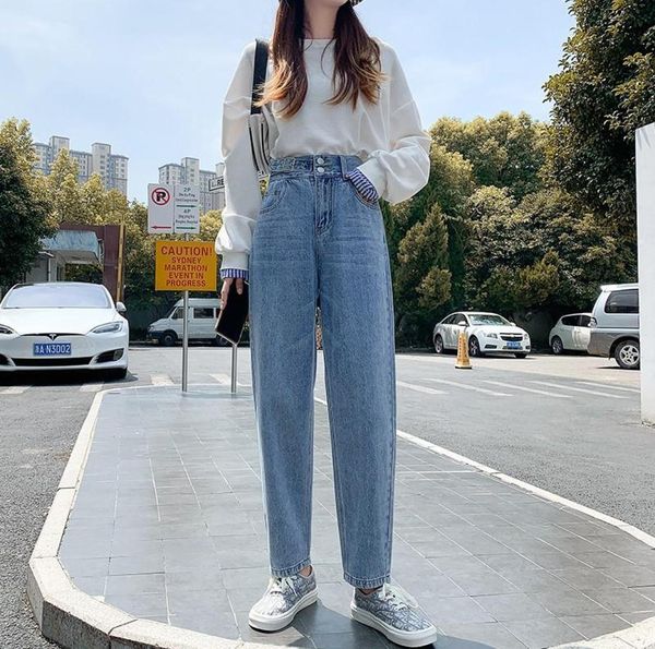 blue high waist jeans woman loose autumn winter denim pants women plus size jean trousers casual korean straight women039s3727285 
blue high waist jeans woman loose autumn winter denim pants women plus size jean trousers casual korean straight women039s3727285
