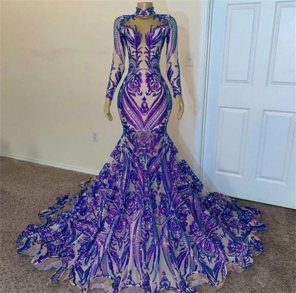 2022 purple sequined lace long sleeves evening dresses mermaid gowns for black girls sequins high neck plus size sweep train forma7520028, Black;red
2022 purple sequined lace long sleeves evening dresses mermaid gowns for black girls sequins high neck plus size sweep train forma7520028, Black;red