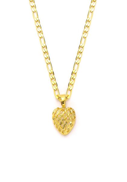 reseau spacing heart pendant 14k solid yellow gold gf italian figaro link chain necklace 24quot 3 mm womens3465922, Silver
reseau spacing heart pendant 14k solid yellow gold gf italian figaro link chain necklace 24quot 3 mm womens3465922, Silver