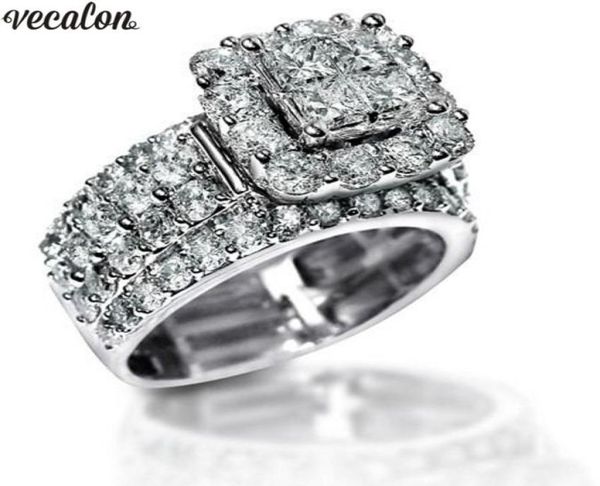 vecalon luxury lovers promise ring 925 sterling silver diamond cz engagement wedding band rings for women men jewelry gift6558333, Slivery;golden
vecalon luxury lovers promise ring 925 sterling silver diamond cz engagement wedding band rings for women men jewelry gift6558333, Slivery;golden