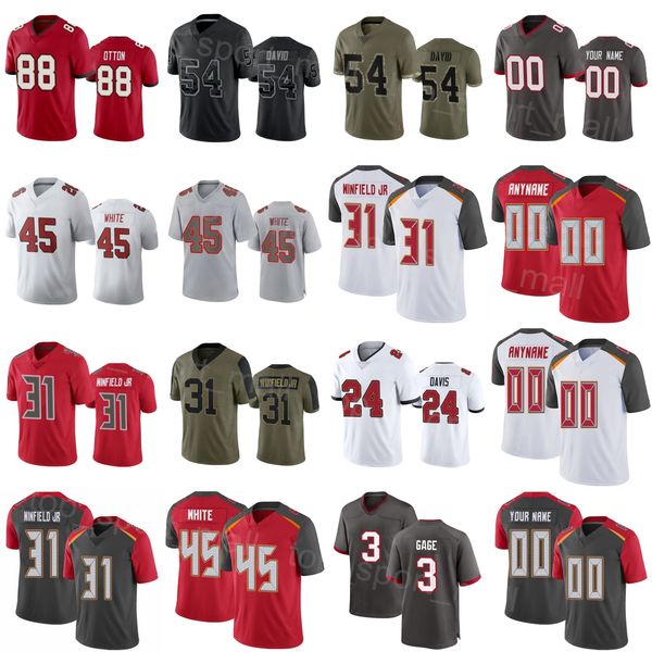 man woman youth football 3 russell gage jersey 88 cade otton 54 lavonte david 45 devin white 31 antoine winfield jr 24 carlton davis iii tur, Black;red
man woman youth football 3 russell gage jersey 88 cade otton 54 lavonte david 45 devin white 31 antoine winfield jr 24 carlton davis iii tur, Black;red