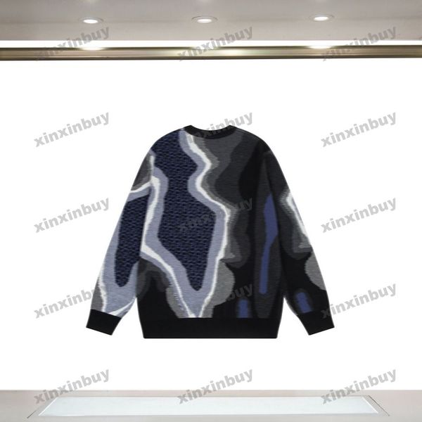 xinxinbuy men women designer sweatshirt hoodie plaid letter jacquard fabric sweater gray blue black white s-2xl, Black;brown
xinxinbuy men women designer sweatshirt hoodie plaid letter jacquard fabric sweater gray blue black white s-2xl, Black;brown