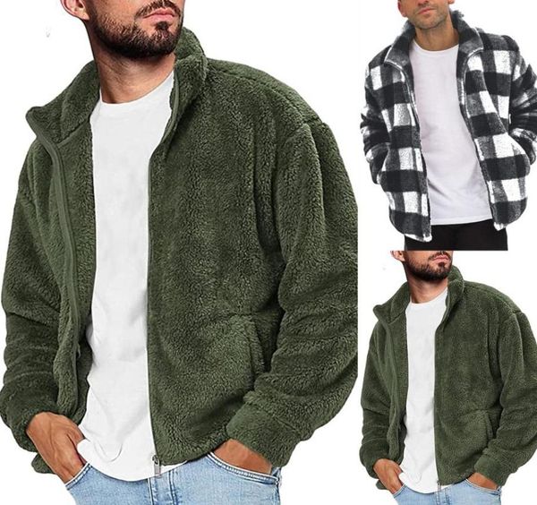 men039s jackets winter plaid jacket men thicken warm fleece fuzzy sherpa casual stand collar zip up outwear coat chaquetas homb4806644592, Black;brown
men039s jackets winter plaid jacket men thicken warm fleece fuzzy sherpa casual stand collar zip up outwear coat chaquetas homb4806644592, Black;brown