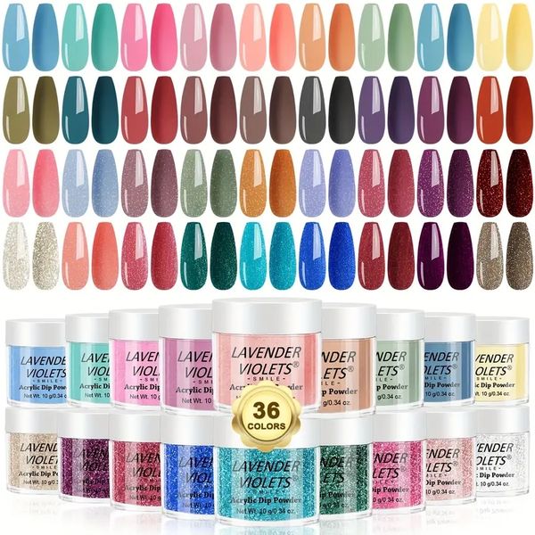 36-color dip powder starter kit: all-season glitter nail powder set for diy manicures - perfect for beginners & professionals
36-color dip powder starter kit: all-season glitter nail powder set for diy manicures - perfect for beginners & professionals