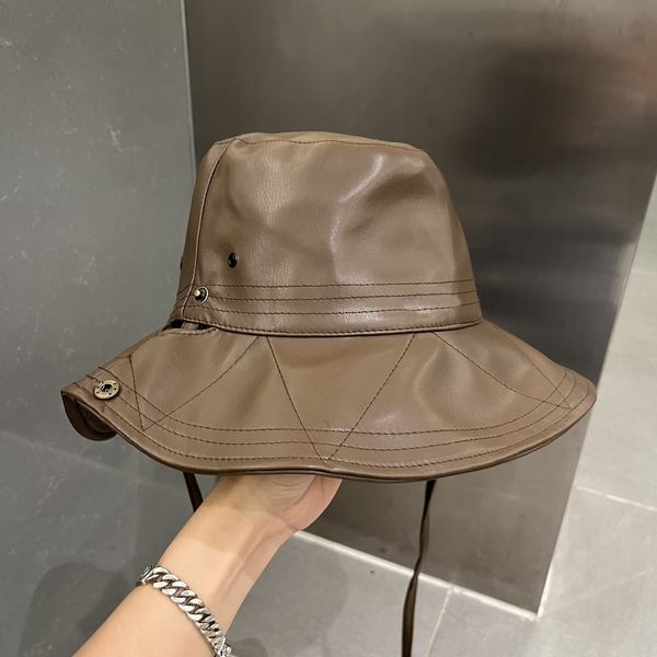 designer new women men bucket hat big brimmed hat washed leather pu hat male female couples fashion brand hat womens mens thickened warm bea, Blue;gray
designer new women men bucket hat big brimmed hat washed leather pu hat male female couples fashion brand hat womens mens thickened warm bea, Blue;gray
