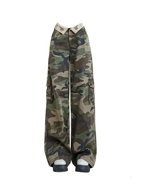 womens pants capris american vintage camouflage patchwork cargo women summer y2k streetwear loose straight wide leg trousers korean trend 23, Black;white
womens pants capris american vintage camouflage patchwork cargo women summer y2k streetwear loose straight wide leg trousers korean trend 23, Black;white