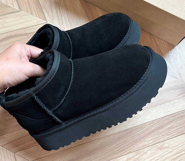 designer platform mini boot classic warm ankle snow boots australia fur fluffy booties real leather thick bottom winter women shoes16, Black
designer platform mini boot classic warm ankle snow boots australia fur fluffy booties real leather thick bottom winter women shoes16, Black