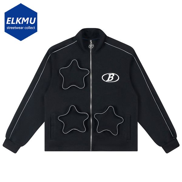 mens jackets 3d star jacket striped sportwear men harajuku streetwear hip hop oversized black loose casual zipup coat outwear 230810, Black;brown
mens jackets 3d star jacket striped sportwear men harajuku streetwear hip hop oversized black loose casual zipup coat outwear 230810, Black;brown