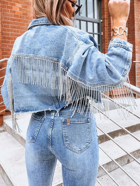 women's jackets ftlzz spring autumn women high street tassel denim jacket female casual vintage single breasted short cowboy coat outwe, Black;brown
women's jackets ftlzz spring autumn women high street tassel denim jacket female casual vintage single breasted short cowboy coat outwe, Black;brown