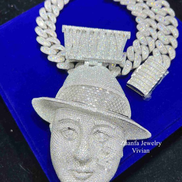 pass diamond tester sterling silver 925 jewelry wholesale custom 3d vvs moissanite hip hop iced out pendant
pass diamond tester sterling silver 925 jewelry wholesale custom 3d vvs moissanite hip hop iced out pendant