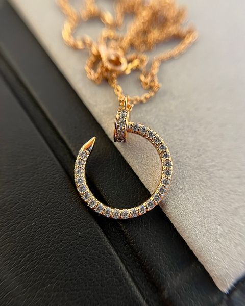 designer jewelry diamants legers pendant necklaces full drill nail love necklace for women girls collier bijoux femme brand jewelry, Silver
designer jewelry diamants legers pendant necklaces full drill nail love necklace for women girls collier bijoux femme brand jewelry, Silver