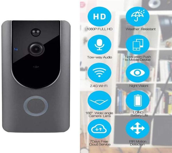 smart video door bell wireless 720p doorbell camera cloud storage lifetime 140 wide angle wifi security camera with twoway talk v2738779
smart video door bell wireless 720p doorbell camera cloud storage lifetime 140 wide angle wifi security camera with twoway talk v2738779