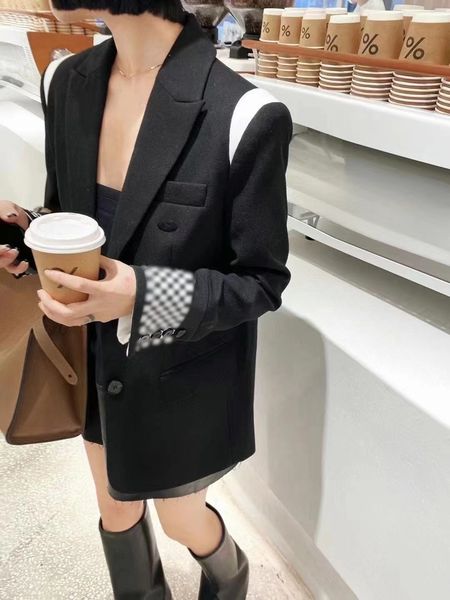 checkerboard spliced suit coat ce home 23 new luxury designer design fashion versatile new trend wool fabric show grade, White;black
checkerboard spliced suit coat ce home 23 new luxury designer design fashion versatile new trend wool fabric show grade, White;black