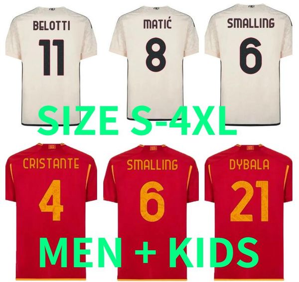 23 24 maglie as romas soccer jerseys men kids kit 2023 2024 home football shirts calcio maglietta pellegrini abraham totti belotti dybala ma, Black;yellow
23 24 maglie as romas soccer jerseys men kids kit 2023 2024 home football shirts calcio maglietta pellegrini abraham totti belotti dybala ma, Black;yellow