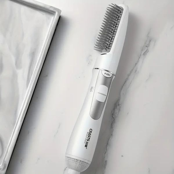 professional 2-in-1 hair dryer brush with negative ion technology for straightening and curling - perfect for home use, Black
professional 2-in-1 hair dryer brush with negative ion technology for straightening and curling - perfect for home use, Black