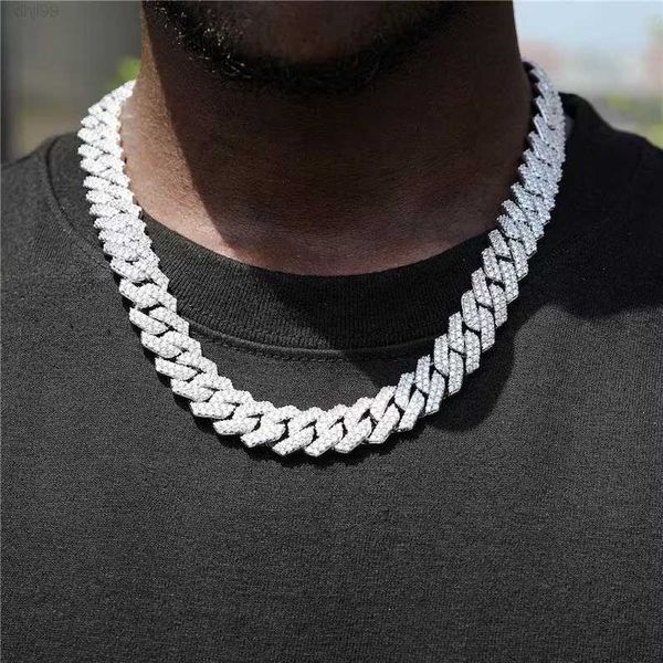 14mm miami prong cuban chain gold plated 2 rows iced out round vvs moissanite necklace hip hop jewelry cuban link chain, Silver
14mm miami prong cuban chain gold plated 2 rows iced out round vvs moissanite necklace hip hop jewelry cuban link chain, Silver