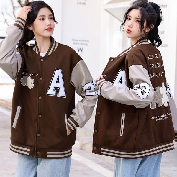 womens jackets harajuku fashion varsity jacket women oversized bomber girls streetwear baseball coat vintage college uniform 230809, Black;brown
womens jackets harajuku fashion varsity jacket women oversized bomber girls streetwear baseball coat vintage college uniform 230809, Black;brown