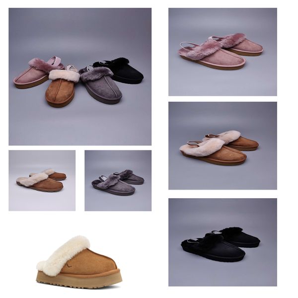 new boots booties australia sneakers classic womens ladies girls shoes winter snow platform fur slippers fur sheep skin shoes 10 styles size, Black