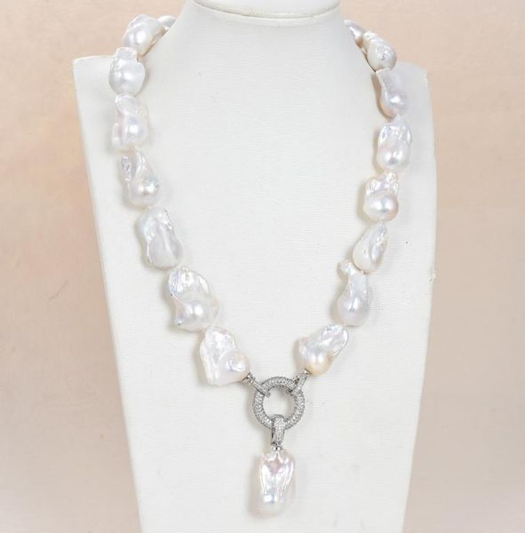 guaiguai jewelry white keshi pearl necklace cz pendant handmade for women real gems stone lady fashion jewellery4973074, Silver
guaiguai jewelry white keshi pearl necklace cz pendant handmade for women real gems stone lady fashion jewellery4973074, Silver